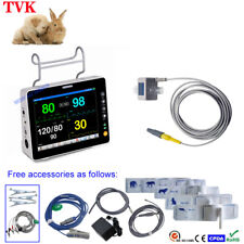 Portable 8" LCD Multipurpose Vet Patient Monitor With Mainstream EtCO2 Sensor