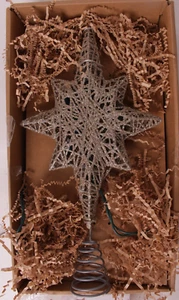Pottery Barn Kids Iluminar Silver Star Árbol Topper, Navidad - Imagen 1 de 2