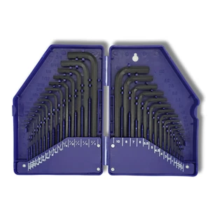 JUEGO DE 30 LLAVES DE ALLEN EN METRICAS Y PULGADAS (0.7-10mm 0,028"-3/8") NUEVO - Imagen 1 de 3