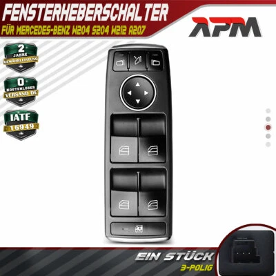Fensterheber Schalter Vorne Links für Mercedes-Benz W204 S204 W212 S212 A207 - Bild 1 von 4