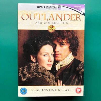 OUTLANDER Seasons 1-2 TV DVD Boxset Caitriona Balfe Sam Heughan 27 Hours PAL R2 - Image 1 of 4