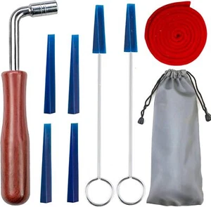 Klavier Tuning Kit Profi Klavier Tuning Schraubenschlüssel Hammer Gummi Dämpfer Set 8 P... - Bild 1 von 2