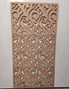 Griglia in legno spessore 6 mm pannello decorativo in mdf per coperture radiatore, motivo Z2 - Foto 1 di 12