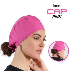 Surgical Scrub Cap Doctor Nurse Kitchen Saloon Cotton Hat Adjustable Ot Cap - Picture 1 of 15