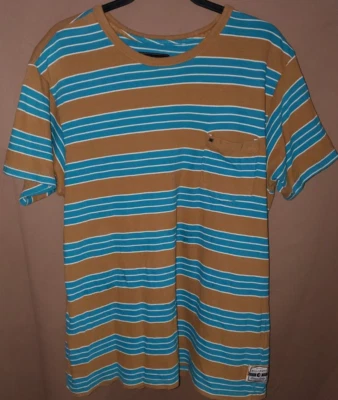 Billabong T-Shirt Men's Size M Multicolor Striped Pocket Tee Short Sleeve - Image 1 of 4