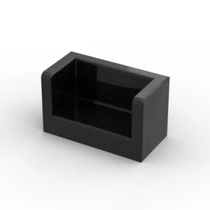 Lego 10x Panele 1x2x1 panel rounded corners 23969 schwarz black - Picture 1 of 1