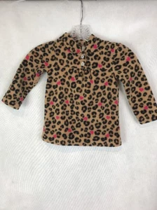 Jumping Bean Girl's Size 2T Dress Animal Print Fleece Hoodie Long Sleeve - Foto 1 di 5