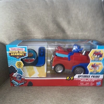 Transformers Radio Control Car Optimus Prime Rescue Bots Academy RC new boxed  - Image 1 of 4