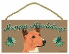 Basenji Happy Howlidays Santa Wood Funny Christmas Dog Sign Plaque USA Made