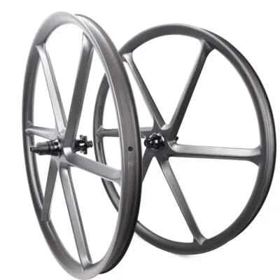 27.5er Carbon 6 Spoke Wheels Wide 36mm Depth 25mm XC AM E-Bike MTB Wheelset - Image 1 of 4