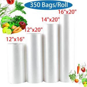 1-10 Rolls 350 Per Roll Plastic Produce Bags Kitchen Clear Food Storage Bags - Picture 1 of 7