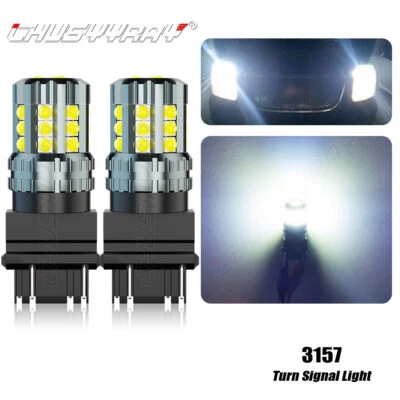 6000K Blanco 3157 Bombillas LED Luz de intermitente delantera para Cadillac Deville 1994-13 Foto 1 de 4