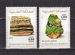 Marokko 1981 Mineralgestein 2 postfrische Marken MNH /TE5398 - Bild 1 von 1