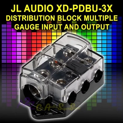 JL AUDIO XD-PDBU-3X (90364) DISTRIBUTION BLOCK MULTIPLE GAUGE INPUT AND OUTPUT - Image 1 of 4