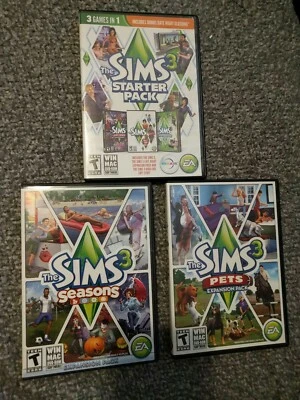 The Sims 3 +(4 Expansions Bundle) for (PC/MAC) Pets, Seasons, Late night, High e - Image 1 of 4