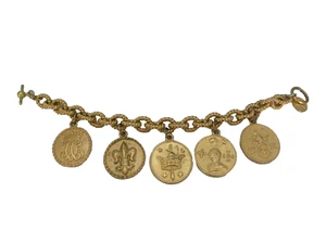 Anne Klein Coin Charm Bracelet - Picture 1 of 4
