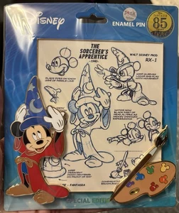 PALM Fantasia Sorcerer Mickey Painting Disney Pin Special Edition Jumbo LE 200 - Picture 1 of 3