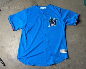 Miami Marlins Majestic Alternate 2019 Size L Cool Base Team Jersey Blue MLB - Bild 1 von 8
