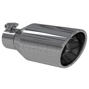 MBRP T5160 Stainless Angled Rolled End Round 2.5 inch Universal Fit Exhaust Tip - Foto 1 di 3