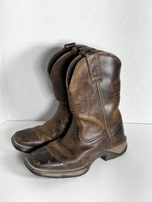 Ariat 10040366 Anthem Patriot Botas Occidentales Niños Patriot Envejecido Marrón EE. UU. 11 Foto 1 de 4