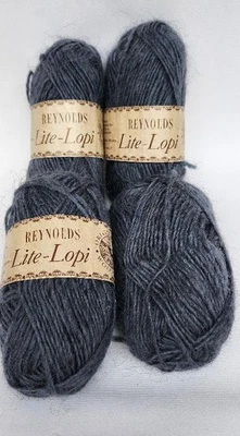Reynolds LITE LOPI Icelandic Yarn  4 ball lot  Denim blue  436  yds Worsted Wt. - Image 1 of 4