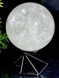 Large 1.12LB Beautiful Quality Clear Quartz Crystal Globe Ball Sphere Gem Stone - Picture 1 of 12