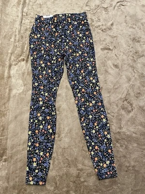 NWT Womens Time And Tru Flower Print High Rise Stretch Jegging Pants Size XS 0-2 - Image 1 of 4