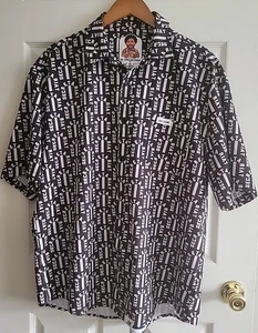 Men's Old Smoke Secretariat Button Up Shirt JK Collection S.Sleeve 2 XL - Picture 1 of 14