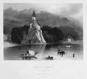1850 Tellskapelle Ginebra Lago capilla Suiza Suiza grabado en acero - Imagen 1 de 1