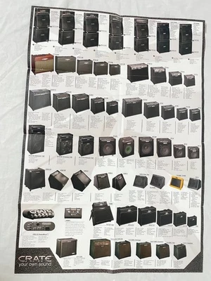 Pôster dobrável amplificador CRATE, 2005 - Imagem 1 de 4