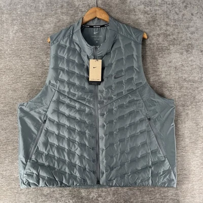 Nike Therma-Fit ADV Repel Aeroloft Down Running Vest Grey Men’s 3XL FB7542-084 - Image 1 of 4