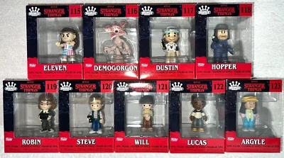 FUNKO MINIS STRANGER THINGS SET OF 9 FIGURES **NEW** - Image 1 of 4
