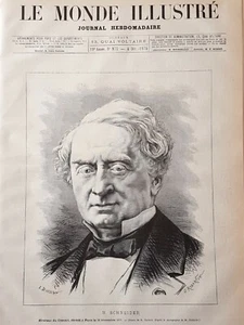 Le Monde Illustre 1875 No 973 Grand Portrait Of M.Eugene Schneider, The Creusot - Picture 1 of 4