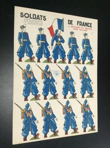 Planche à découper Soldats de France - Bild 1 von 1