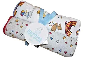 8V Neu mit Etikett The Children's Place Jersey Strick ZIRKUS STERNE Empfang Baby Decke Set - Bild 1 von 7
