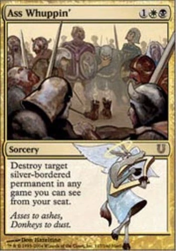 Ass Whuppin' - Foil Unhinged Lightly Played, English - MTG - Image 1 of 1