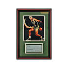 Bob Cousy Boston Celtics Autographed Signed Framed Check Collage (Jsa Coa)