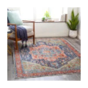 Artistic Weavers Audrey Vintage Medallion Washable Area Rug,7'10" x 10'2",Pea... - Picture 1 of 8