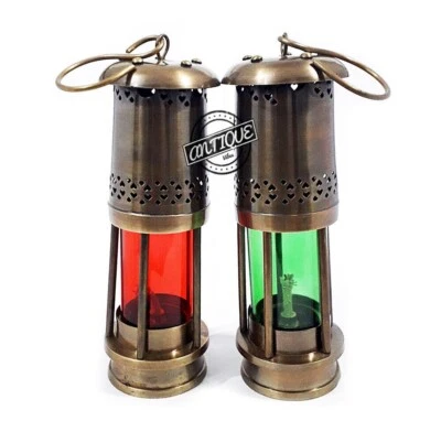 Linterna Noche Jardín Decoraciones Barco Marítimo Lámpara Colgante Aceite Latón Barco/Barco Regalo Foto 1 de 4