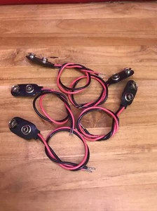 5 PCS 9V/DC / VDC/ Volt Battery Clip/Connector/Snap/Jack/Plug/Holder Wire/Lead - Picture 1 of 3