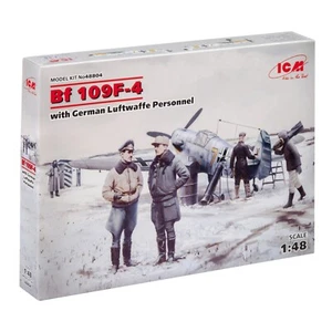 ICM 48804 Plastik Modellbausatz Maßstab 1:48 Bf-109F-4 mit Personal der deutschen Luftwaffe - Bild 1 von 13