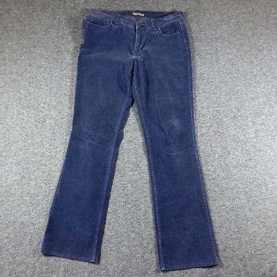 Pantalones Y2K Old Navy Pana Bootcut para Hombres 8 Largos Azul Marino Bolsillos con Solapa Foto 1 de 4