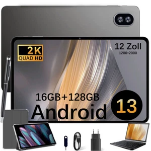 Heiße Tablet 12 Zoll Android 14 Octa core 12GB+256GB/16GB+128GB 8000mah 5G WiFi - Bild 1 von 19
