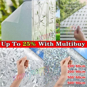 Bubble Free - Frosted Window Film - Self Adhesive - Etched Privacy Glass Vinyl* - Picture 1 of 45