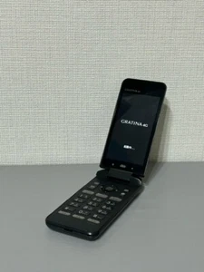 KYOCERA GRATINA 4G KYF31 UNLOCKED KEITAI ANDROID FLIP PHONE BLACK JAPAN - Afbeelding 1 van 20