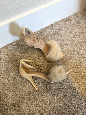 Tacón de aguja de gamuza tostada de piel sintética - 7 Foto 1 de 4