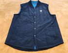 NEW AT & T Employee Snap Button Vest Size Mens LARGE Blue