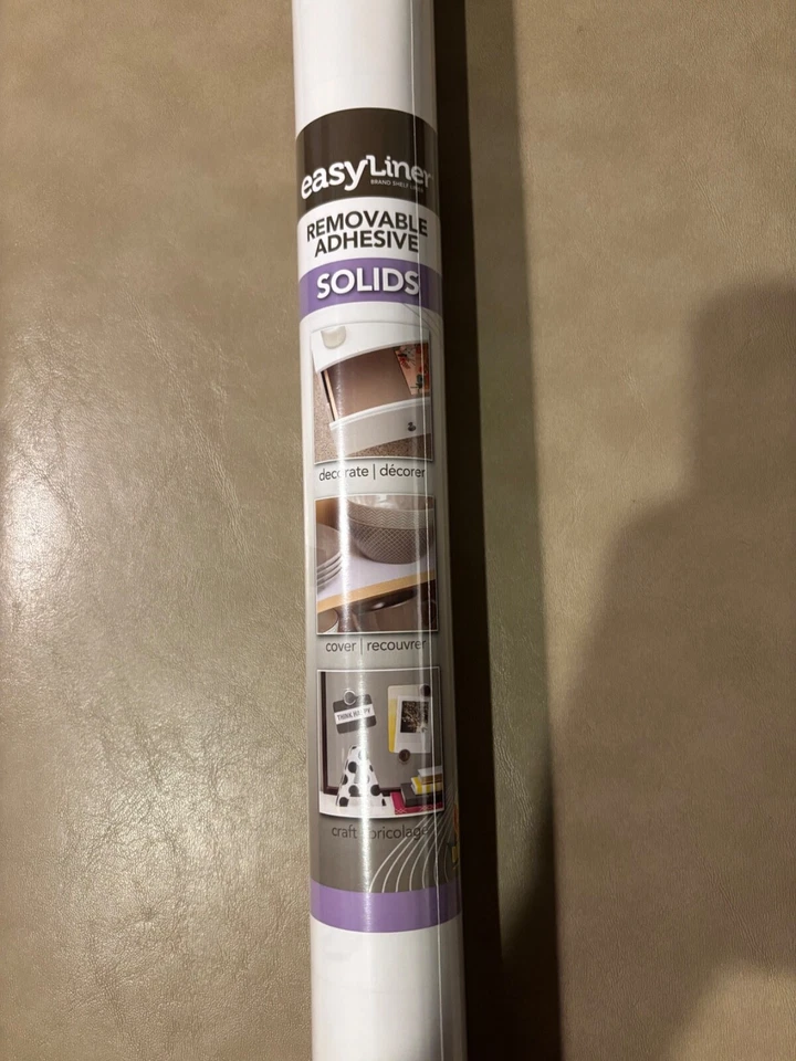 Duck 286444 EasyLiner Adhesive Laminate Solids Shelf 20 in. ft. White