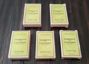 Crabtree & Evelyn Verbena and Lavender De Provence Bath & Facial Soaps Lot of 5 - Picture 1 of 3