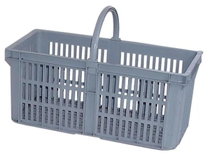 Bottle Basket Glass Carrier Collection Grey Holder Plastic Collector Bar Drink - Picture 1 of 1